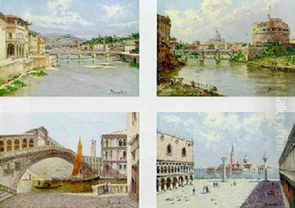 Views Of Venice, Rome And Florence Oil Painting by Antonietta Brandeis