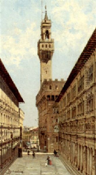 Campanile Del Palazzo Vecchio Oil Painting by Antonietta Brandeis