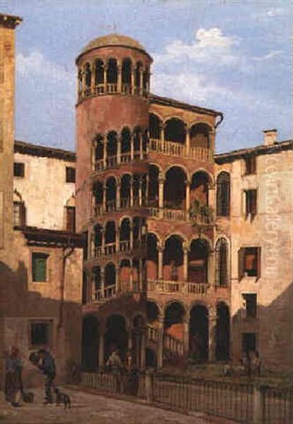 Scala Contarini, Palermo Oil Painting by Antonietta Brandeis