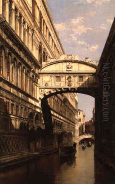 Il Ponte Dei Sospiri Oil Painting by Antonietta Brandeis