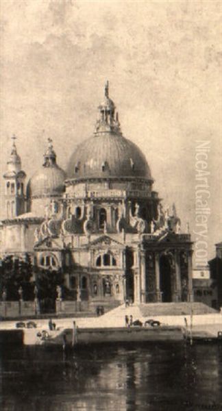 Zwei Ansichten Von Venedig Oil Painting by Antonietta Brandeis