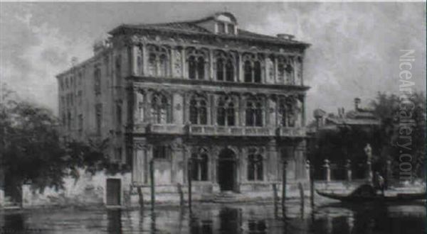 Palazzo In Venedig Oil Painting by Antonietta Brandeis