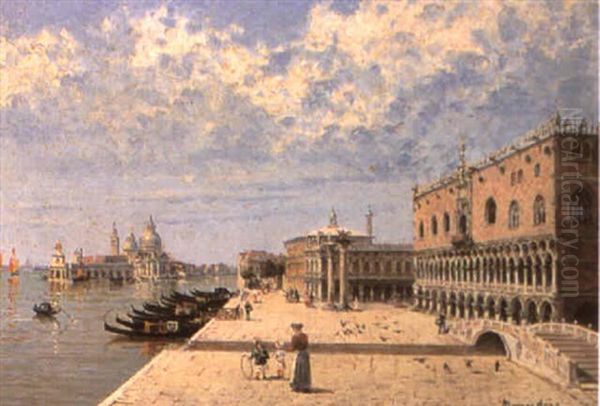 The Grand Canal, Venice Oil Painting by Antonietta Brandeis