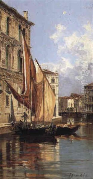 The Grand Canal, Venice Oil Painting by Antonietta Brandeis