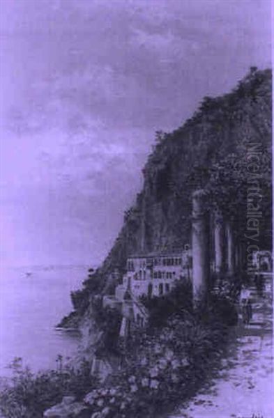 Albergo Di Cappucci, Amalfi Oil Painting by Antonietta Brandeis