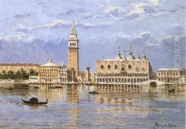 Ii Molo Venezia Oil Painting by Antonietta Brandeis