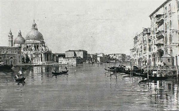 Santa Maria Della Salute In Venedig Oil Painting by Antonietta Brandeis