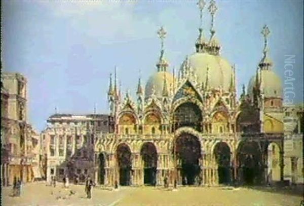 St Mark's Square, Venice Oil Painting by Antonietta Brandeis