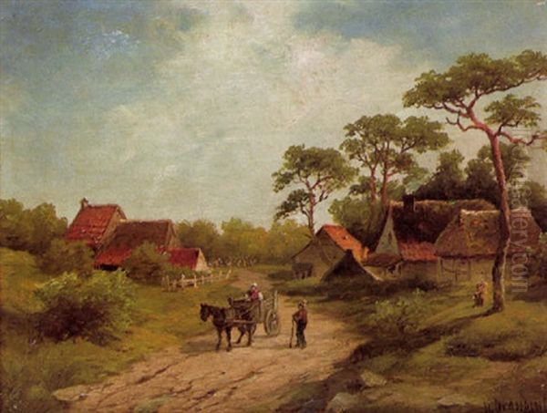 Holsteinische Landschaft Oil Painting by Wilhelm Brandenburg