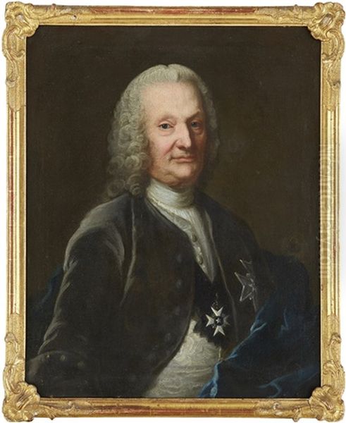 Friherre Jonas Wulfenstiern Oil Painting by Felix Anton Brander