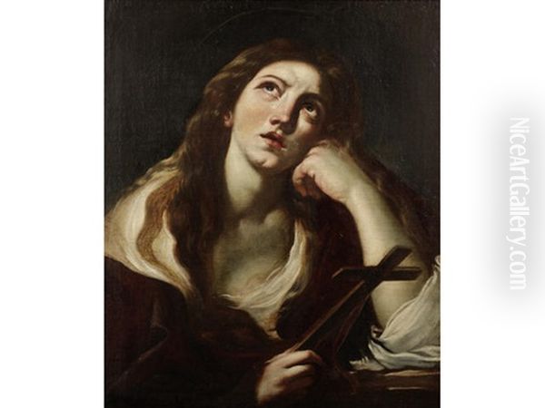 The Penitent Magdalen Oil Painting by Domenico Brandi