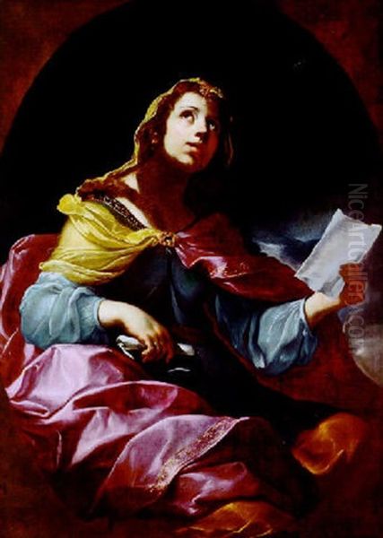 Allegoria Della Poesia Oil Painting by Giacinto Brandi