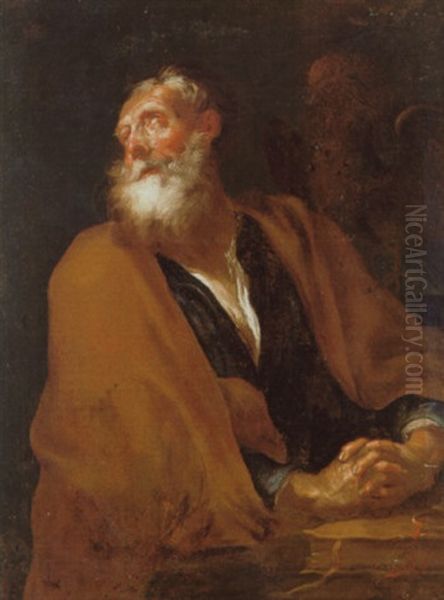 San Pietro Penitente Oil Painting by Giacinto Brandi