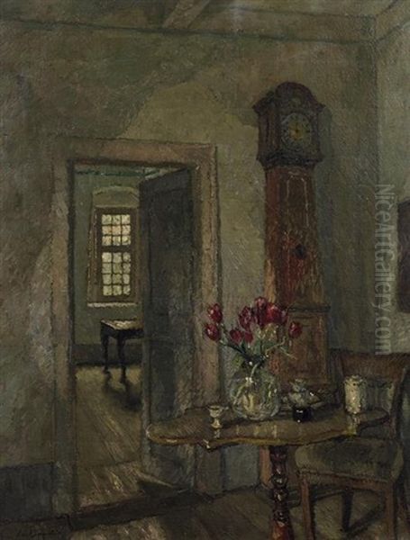 Interieur Aus Dem Weilburger Schlos Oil Painting by August Von Brandis