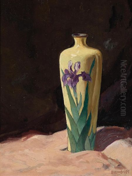 Cloisonne Oil Painting by George Kennedy Brandriff