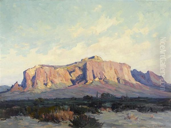 Superstition Mountain Oil Painting by George Kennedy Brandriff