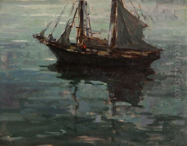 Grey Morning Oil Painting by George Kennedy Brandriff