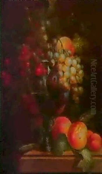 Nature Morte Aux Fruits Oil Painting by Albertus Jonas Brandt