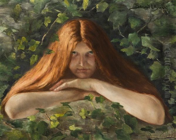 Ophelia Oil Painting by Gustav Brandt