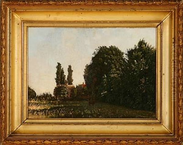 Spring Landscape Oil Painting by Johannes Herman Brandt