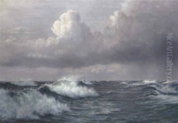 Rauhe See Oil Painting by Johannes Herman Brandt