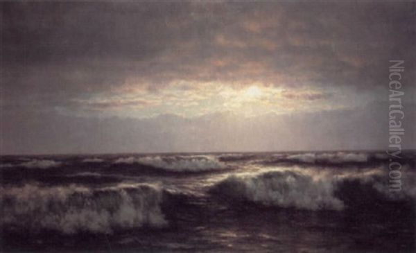 Waves Oil Painting by Johannes Herman Brandt