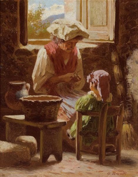 Bei Der Kuchenarbeit by Otto Brandt