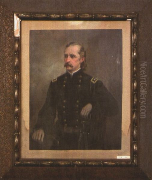 Portrait Of George Armstrong Custer Oil Painting by Lloyd Branson