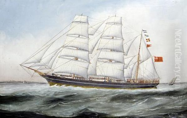 The Composite Tea Clipper 'taunton' Oil Painting by W.S. Alfred