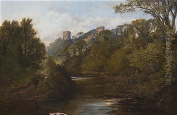 English Landscape Oil Painting by Charles Branwhite