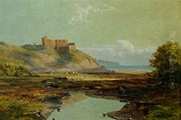 Renard Castle, South Wales Oil Painting by Charles Brooke Branwhite