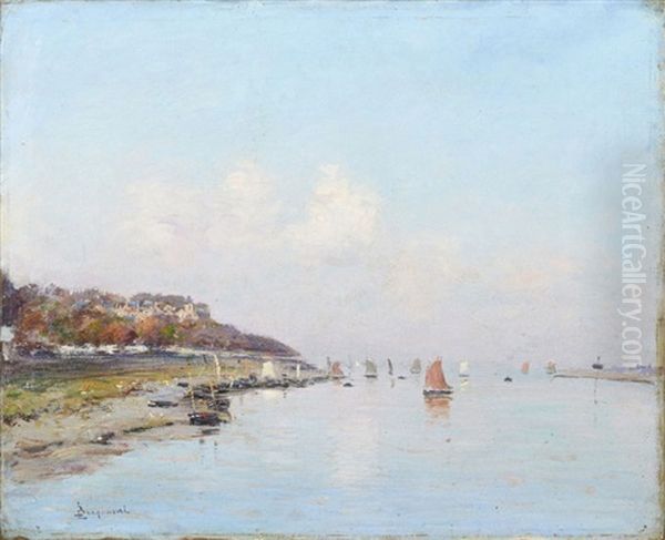 Paysage D'estuaire Oil Painting by Louis Braquaval