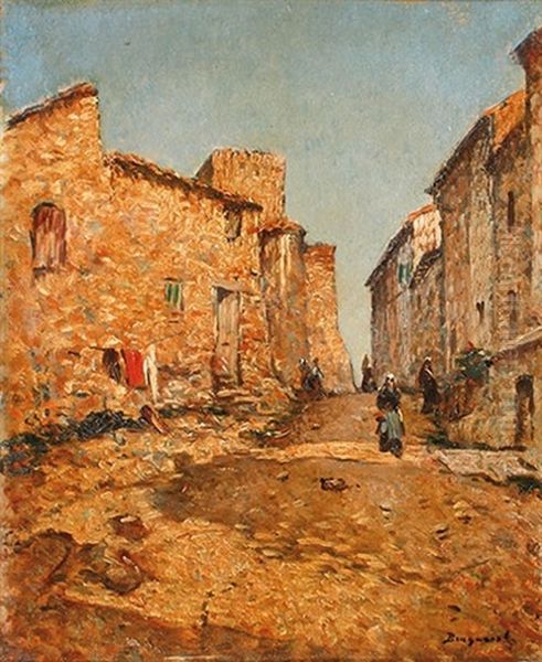 Ruelle Animee Aux Martigues Oil Painting by Louis Braquaval