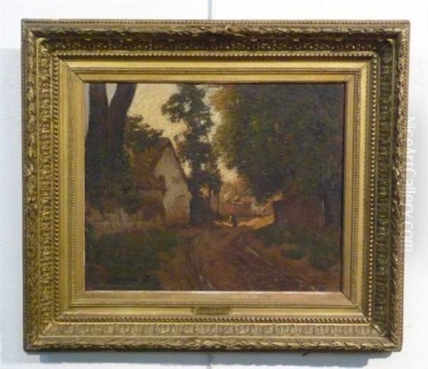 Chemin Creux A Saint Valery Oil Painting by Louis Braquaval