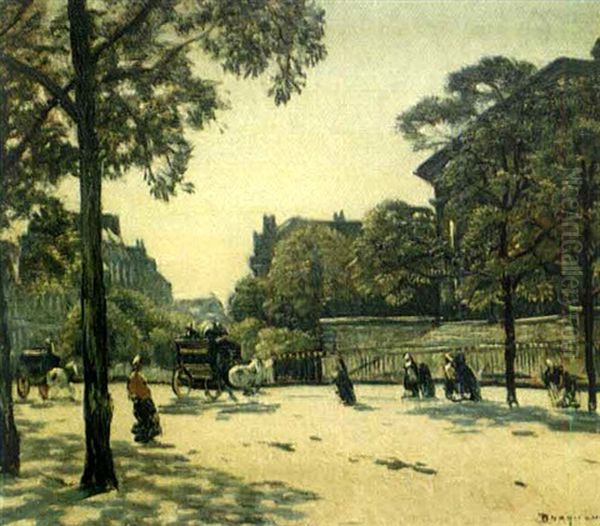 Le Quai D'orsay, Le Matin Oil Painting by Louis Braquaval