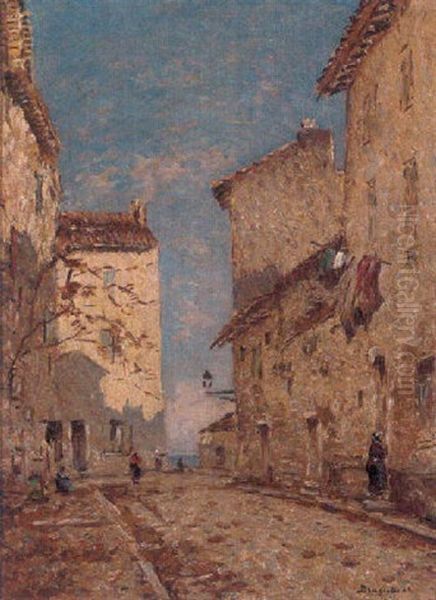 Rue Aux Martignes Oil Painting by Louis Braquaval