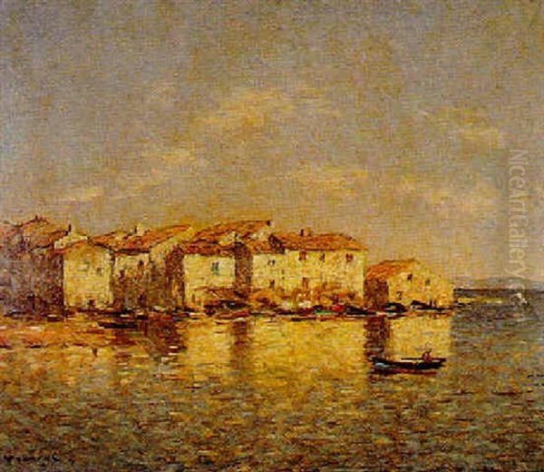 Les Martigues Oil Painting by Louis Braquaval