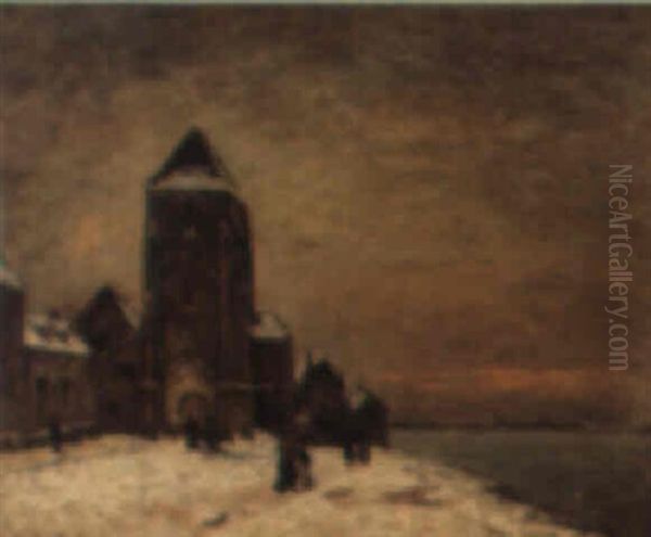 Vieille Eglise Picarde Oil Painting by Louis Braquaval