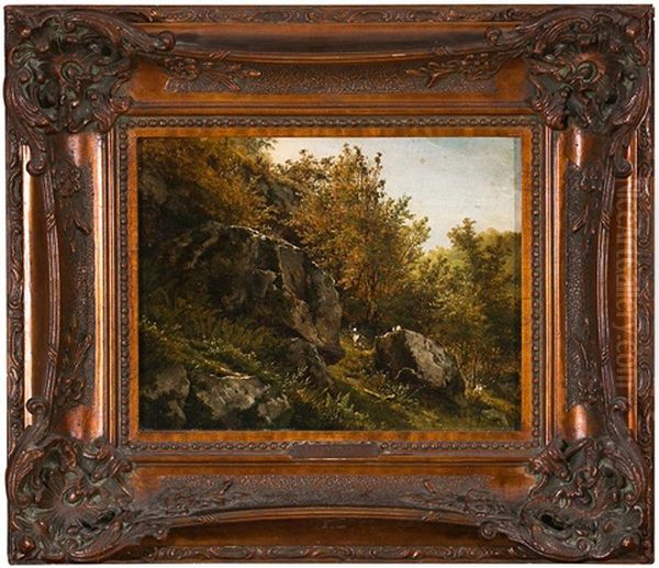 Paisaje Oil Painting by Jacques Raymond Brascassat