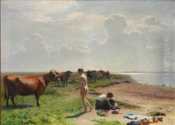 Den Fremmede Oil Painting by Hans Ole Brasen