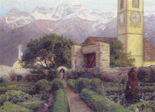 Klosterhave, Tyrol Oil Painting by Hans Ole Brasen