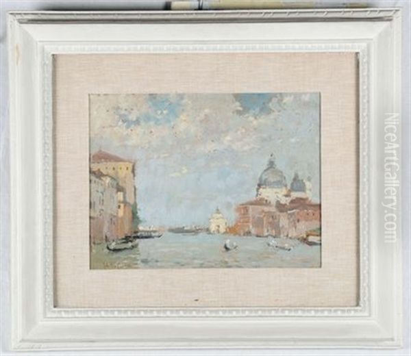 Veduta Di Venezia Oil Painting by Italico Brass