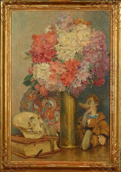 Nature Morte Au Pantin Oil Painting by Georges Brasseur