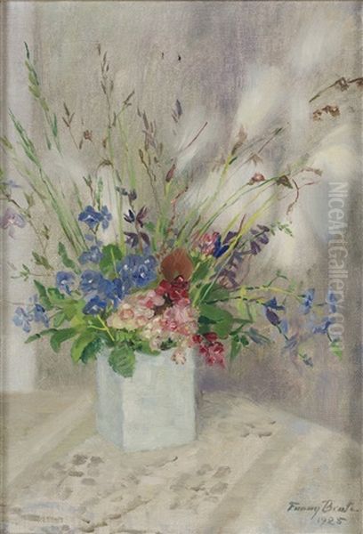 Angsblomster Oil Painting by Fanny Ingeborg Matilda Brate