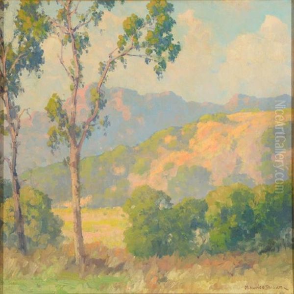 Sunny Landscape Oil Painting by Maurice Braun