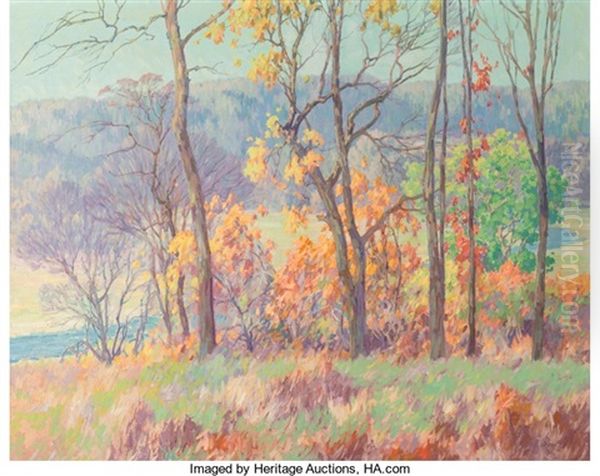 Autumn Tints Oil Painting by Maurice Braun