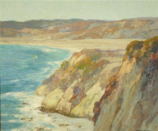 La Jolla Cliffs Oil Painting by Maurice Braun