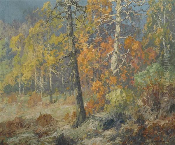 Autumn Woods Oil Painting by Maurice Braun