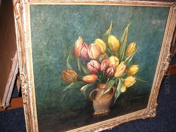 Tulips Oil Painting by Jessie Algie