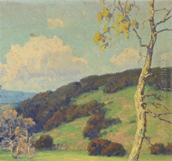 Maurice Braun Landscape Oil Painting by Maurice Braun